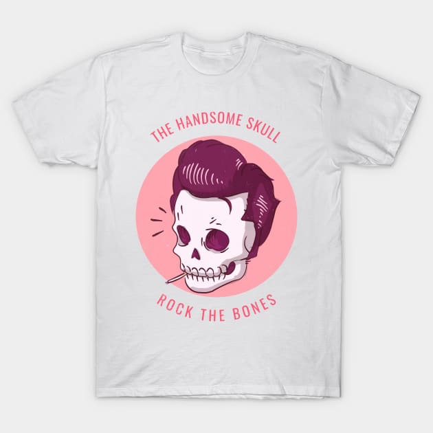 The Handsome Skull Rock The Bones T-Shirt by SomebodyShirts